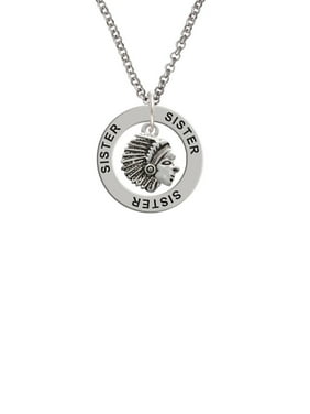 Cheer Bunny Small Trojan Mascot Stronger Braver Smarter Engraved Necklace